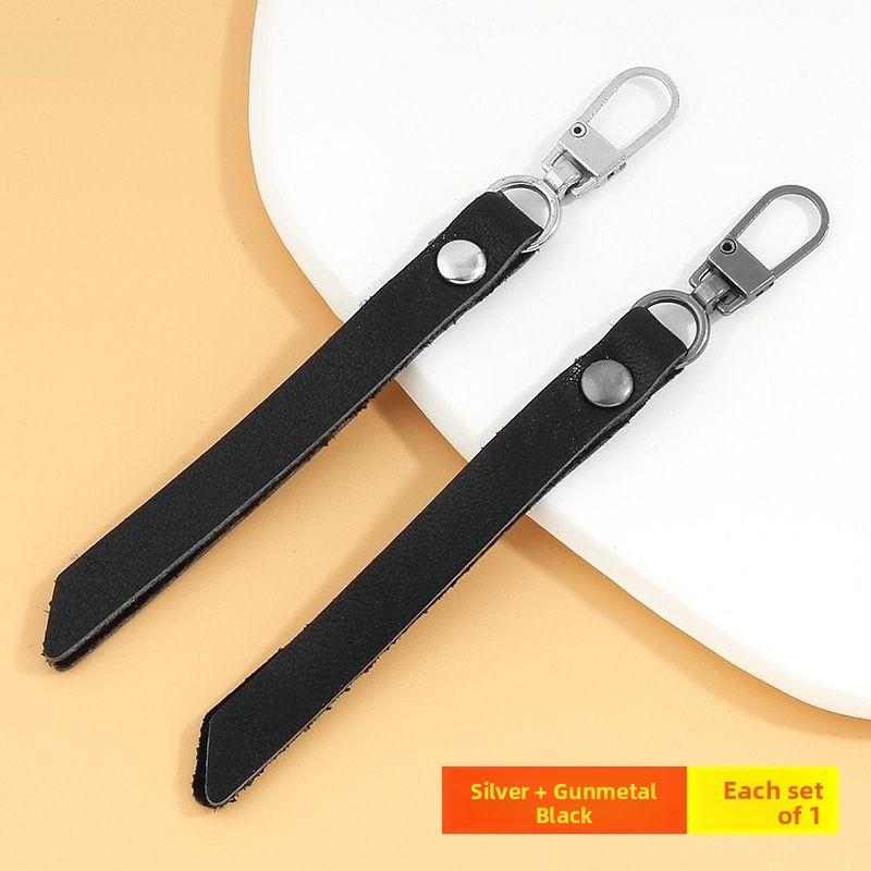 Detachable Leather Zipper Pulls Head for Bags Clothes Outerwear Replacement Accories Home Sewing DIY Materials Tools