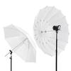 2 Stück professioneller 33'' 84 cm weißer durchscheinender weicher Regenschirm für Fotostudio-Blitzlicht