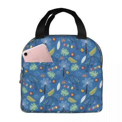 Safari Papagei Kinder Tierkollektion Muster Kühltasche Lunchbox Haustier Vogel Bergsteigen Wärmeisolierung Tragbare Tasche