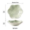 Japanese Lotus Leaf Soy Sauce & Vinegar Seasoning Dish - Small Underglaze Plate for Hot Pot & Barbecue
