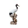 Cartoon Fairy Crane Figurine Mini Crane Resin Ornament Holiday Gift Crane Garden Statue  Bedroom
