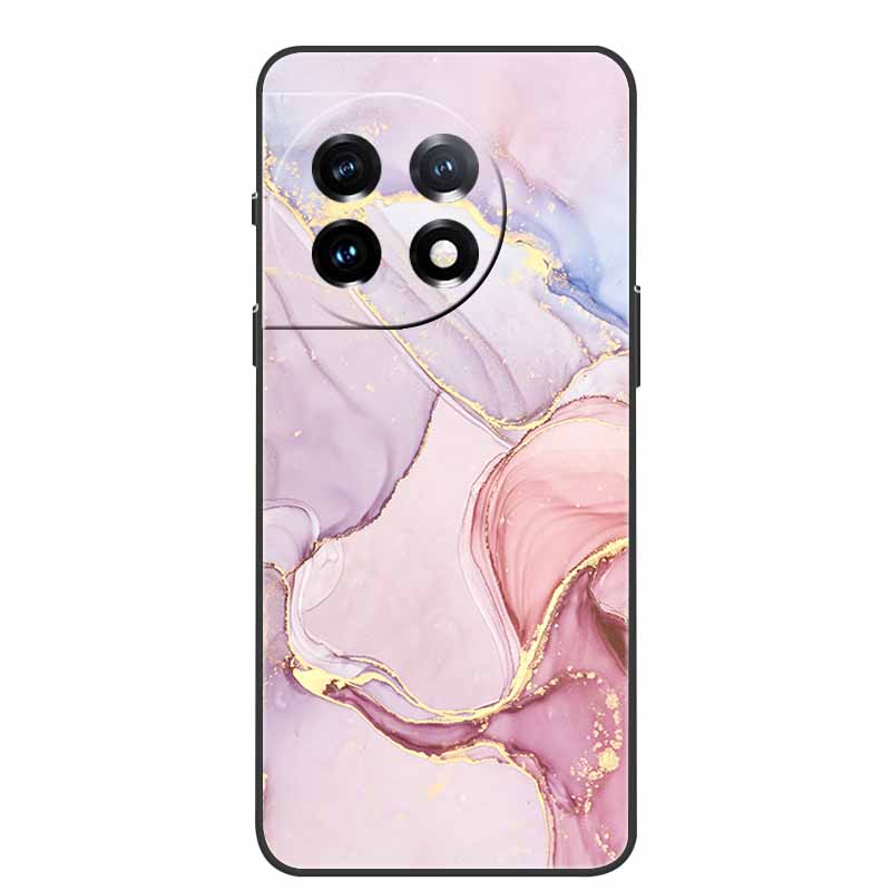 For One Plus 11 Case Marbled Granite Stone Texture Phone Cases for Oneplus 11R Shockproof Soft Cover on for Oneplus11 5G Silicon