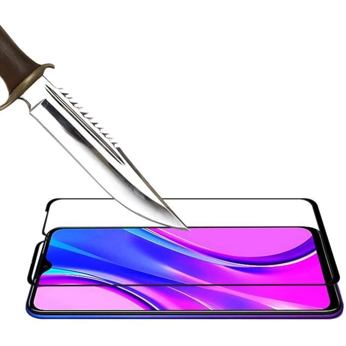 Verre Trempé - Phonillico® - Xiaomi REDMI 9/9A/9C NFC - Pack de 2 - Transparent - Bord Noir