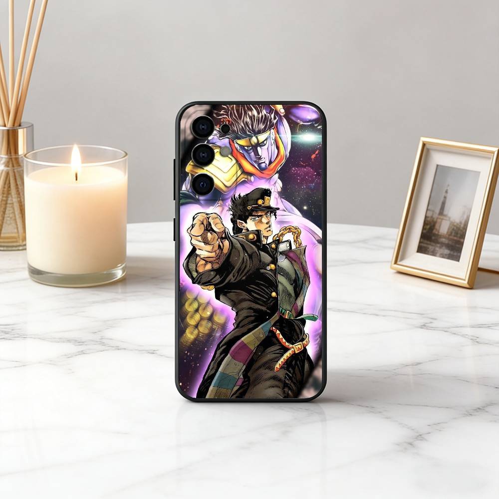 COOL J-JoJo B-Bizarre A-Adventures Phone Case For Samsung S25,S24,S21,S22,S23,S30,Ultra,S20,Plus,Fe,Soft Silicone Black Cover