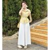 Elegant Korean Summer Two-Piece Set: Slimming Short Sleeve Shirt & High-Waisted Wide-Leg Pants for Women (2025 Fashion)