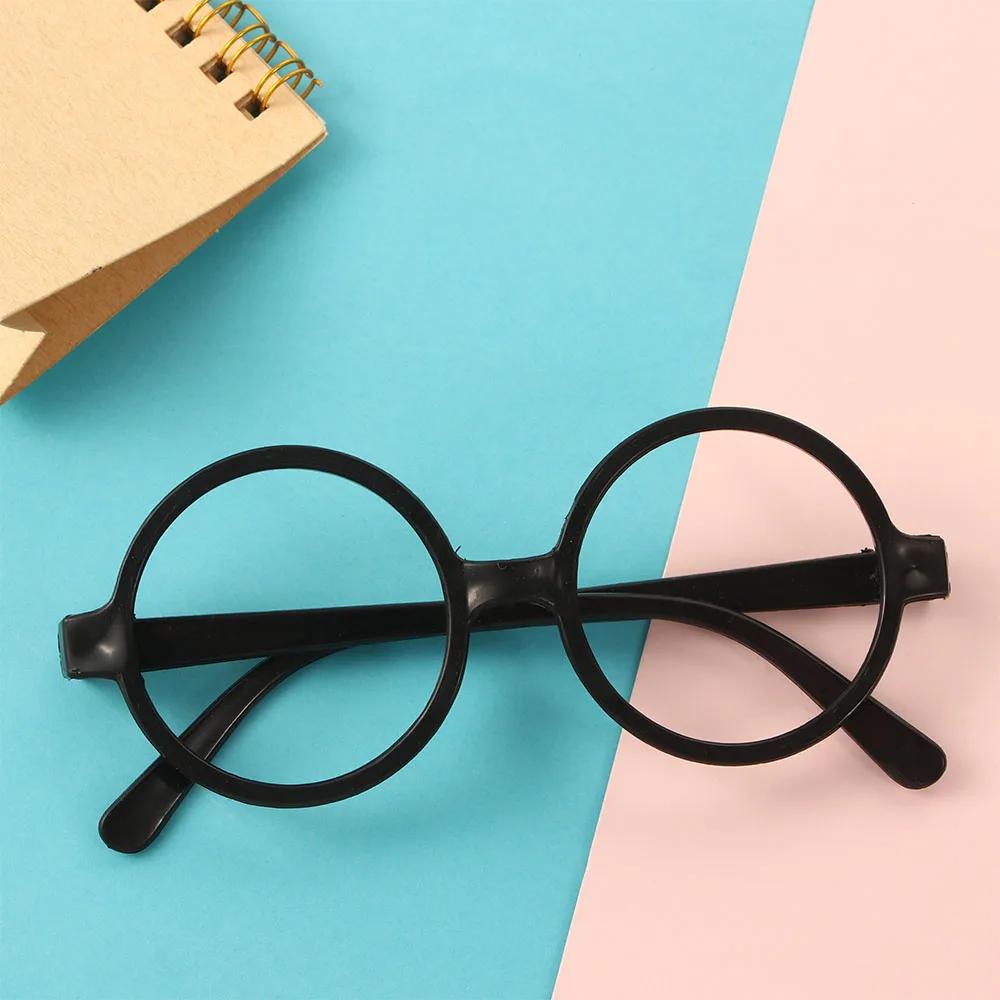 

Cute Ultra Light Children Candy Color Eyewear Glasses Frame Round Glasses Frame Without Glasses Lens Light Spectacle Frames PP чорний