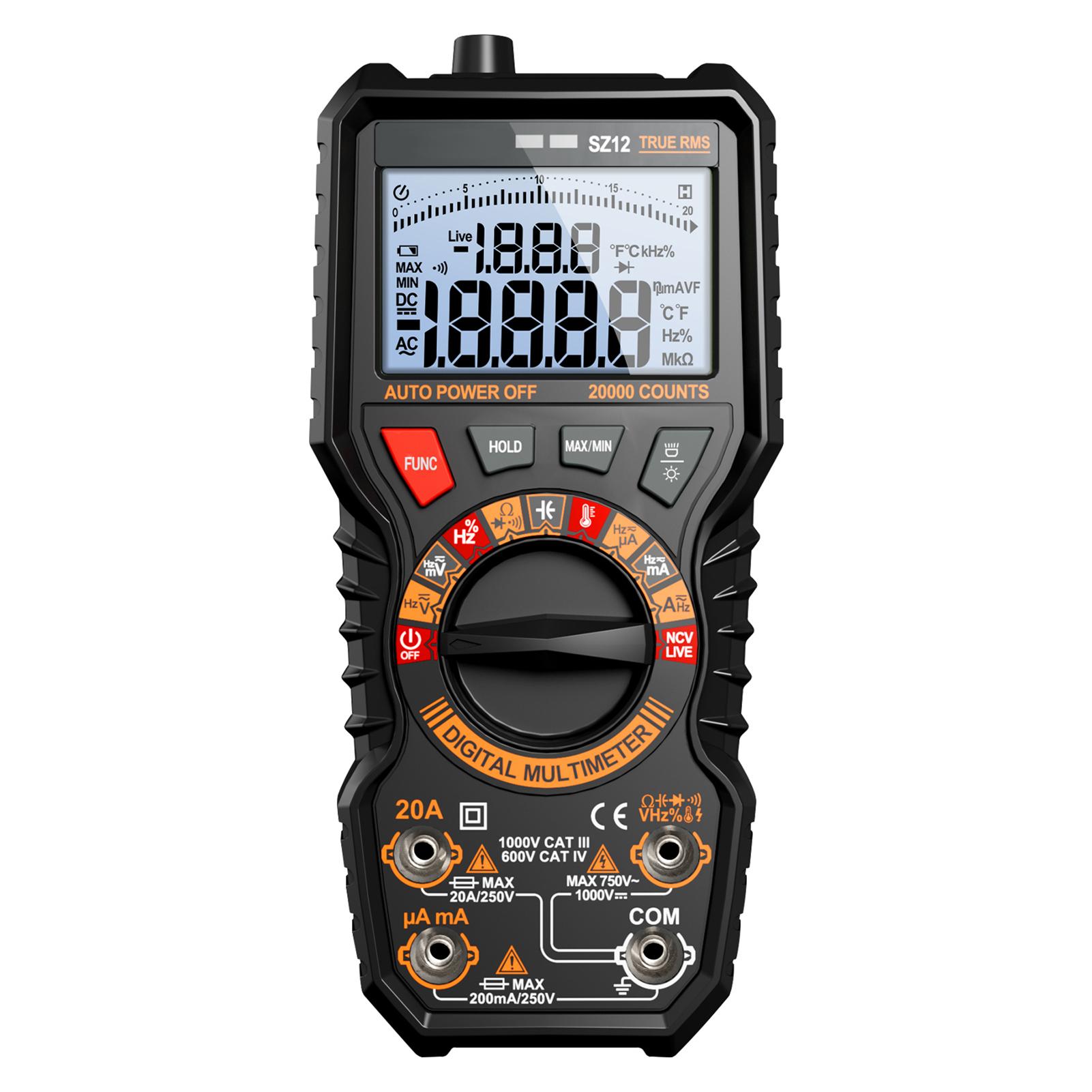 

Digital Multimeter 20000 Counts, True RMS Auto Ranging, NCV Voltage Tester, Measures AC DC Voltage Current, Resistance,