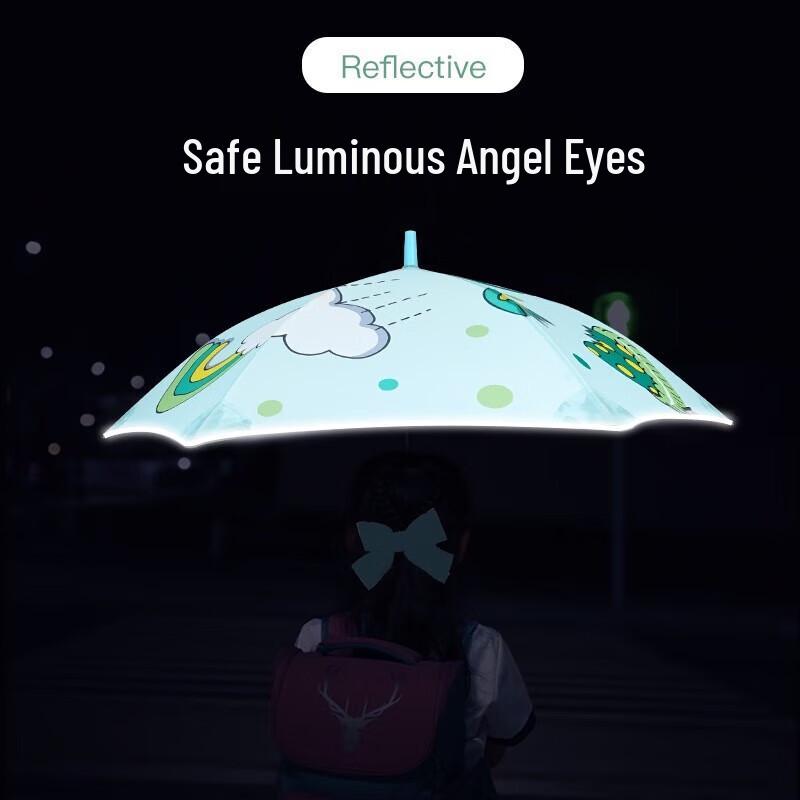 Red Leaf Children's Astronaut Straight Handle Umbrella