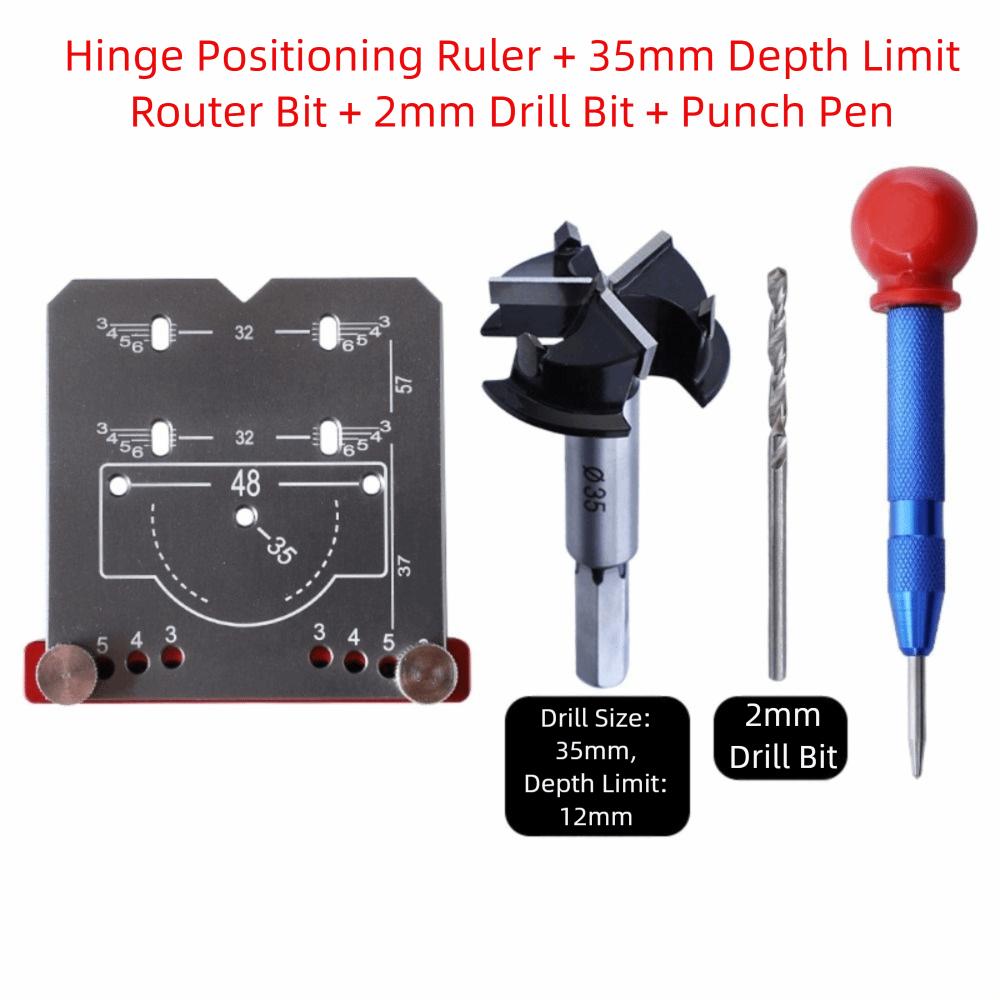 Perfect Hole Puncher Concealed Hinge Hole Template Drill Guide Locator  Professional Use