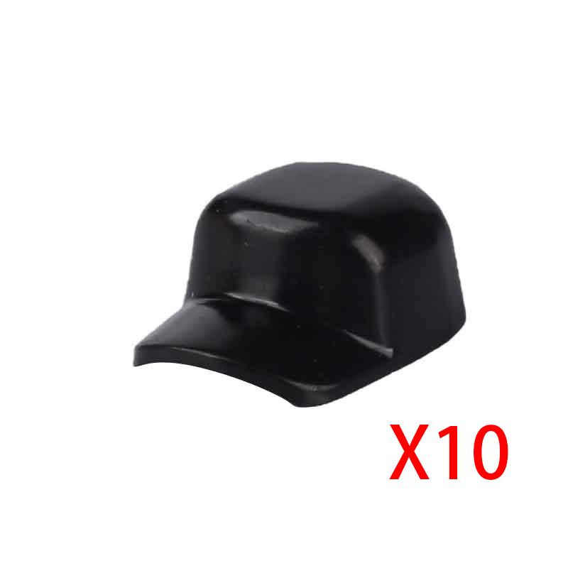 MOC City Building Blocks Figure Body Parts Creative Accessories Girl Hair Police Hat Scarf Beard Backpack MOC Bricks Toys T02