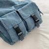Women's Vintage Commuter Bag Large Capacity Denim Shoulder Bag