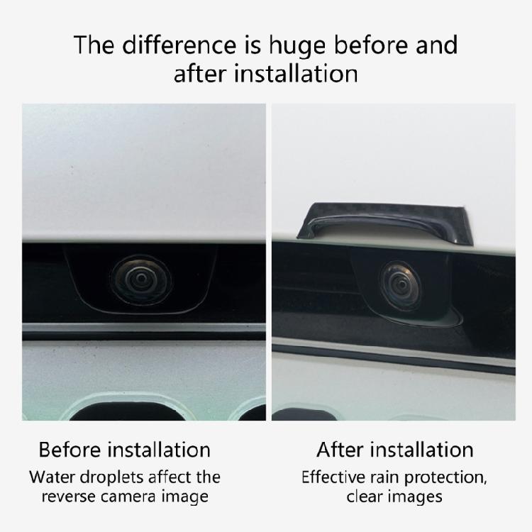 Clear Imaging Car Backup Camera Rain Cover Guard Scratch Resistant ABS Construction Rainproof Universal Application