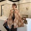 Autumn and winter new imitation cashmere double-sided striped scarf women's warm shawl versatile student couple outer scarf