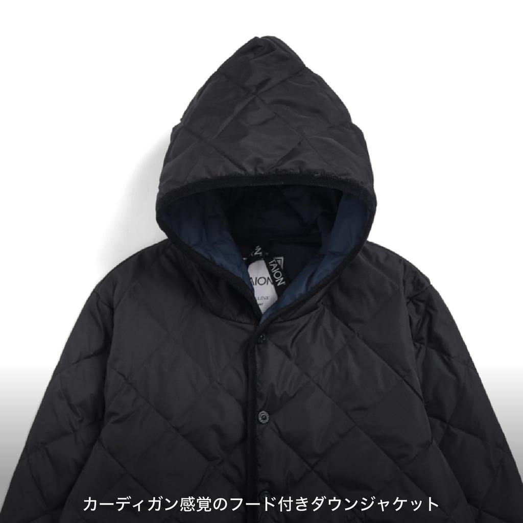 Taion Down Cardigan 106CI Black