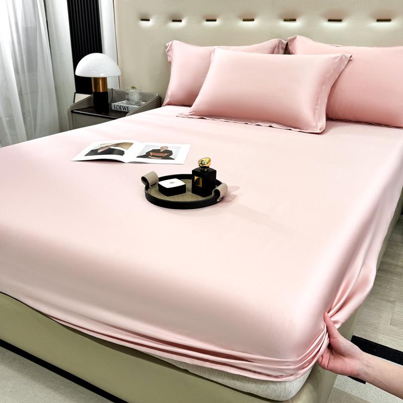 

Антибактериальная, против клещей, моющаяся простыня на резинке из ледяного шелка 2025 Single Pillowcase