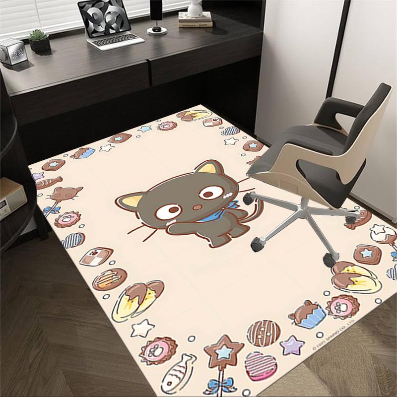 

1PC cat cookie Anti-slip carpet, suitable for Office, bedroomand playrooms. It can also be used as a sofa footrest cover-R93 60cm by 90cm