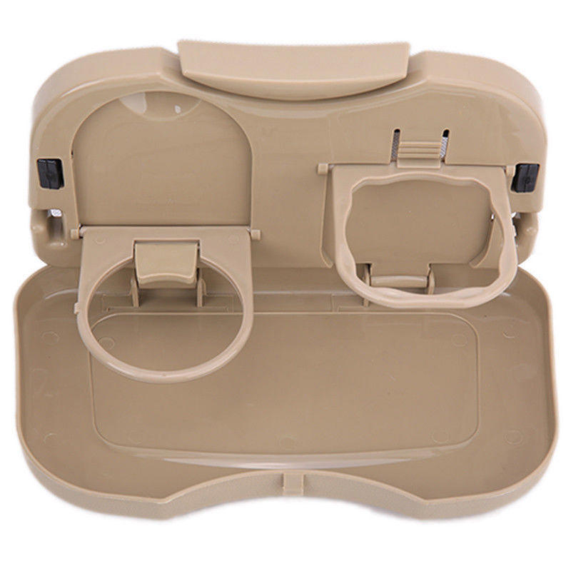 Folding Auto Car Back Seat Table Drink Food Cup Tray Holder Stand Desk