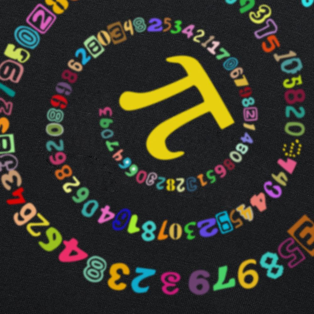 Lustige Pi-Tag Grafik T-Shirts Herren Damenmode Lässiges T-Shirt 100% Baumwolle Locker Übergroß Mathe 3.14 T-Shirt