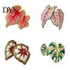 Burr-free Enamel Pin Alloy Brooch, Leaf Design Lapel Pin, Plant Lover Badge with Smooth Lines Vibrant Bright Color, Fresh Style Brooch for Shirts