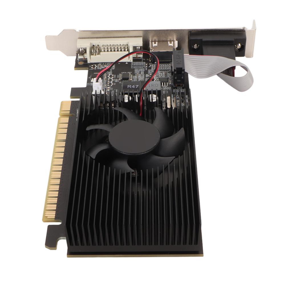 GT610 2G GDDR3 64bit Graphics Card Support DVI VGA HD Multimedia Interface Gaming Graphics Card with Quiet Cooling Fan