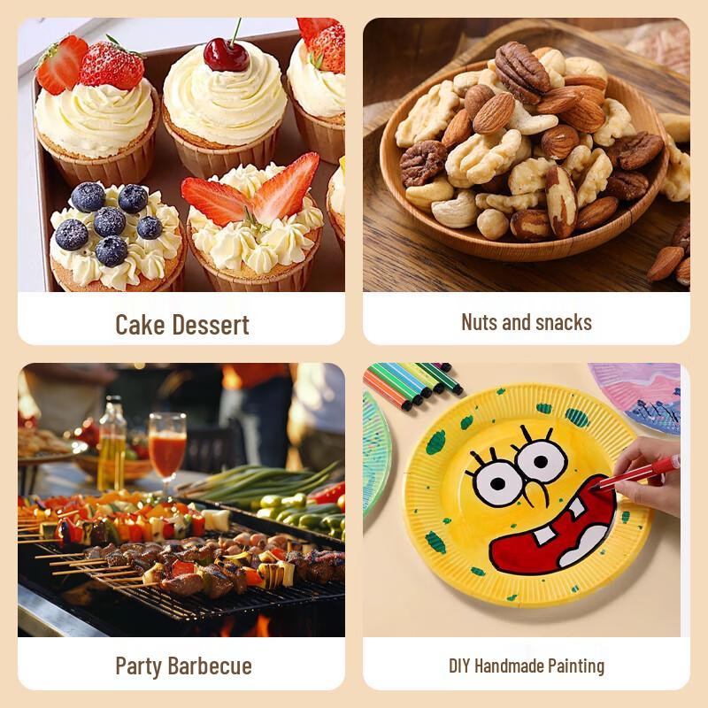 Le San Hao Disposable Biodegradable Paper Plates