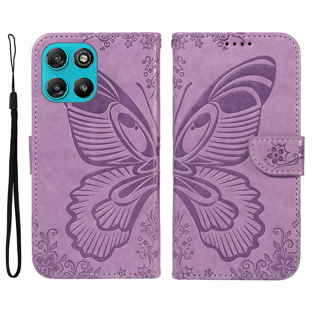 For Motorola Moto G100 5G (2025)/Motorola Moto G57 Power 5G/Motorola Moto G67 Power 5G Case Butterfly Pattern PU Leather Folio Flip Phone Cover