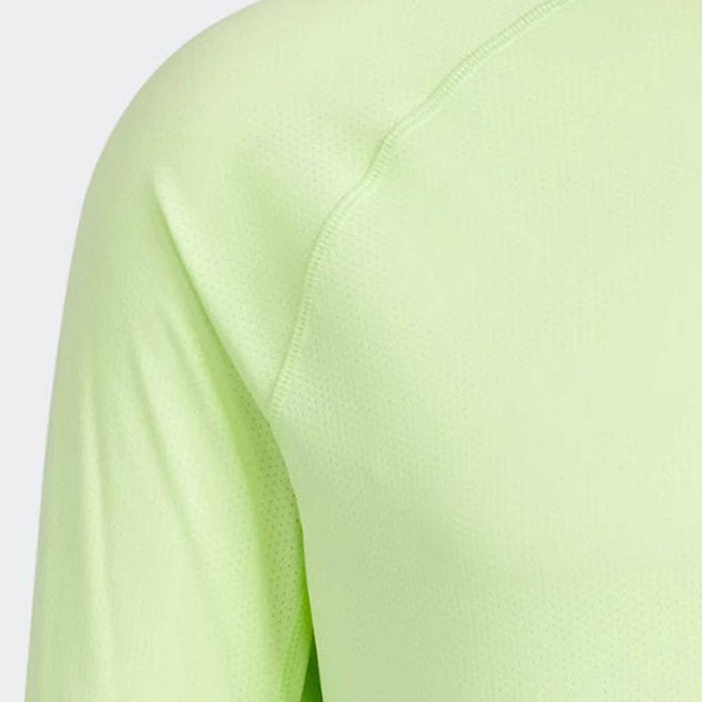 adidas Unisex Run Fast Long Sleeve Running T-Shirt Lucid Lemon JV6922