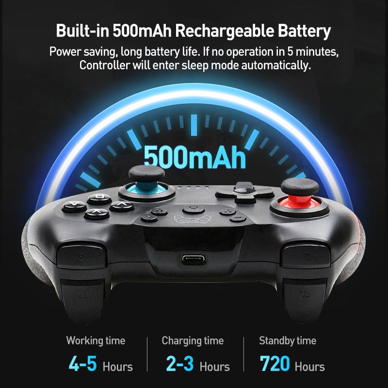 Kabelloses Bluetooth für Nintendo Switch & OLED Lite PC Controller Gamepad Joystick Steuerung Computerspiel-Pad Mando Befehl Gaming