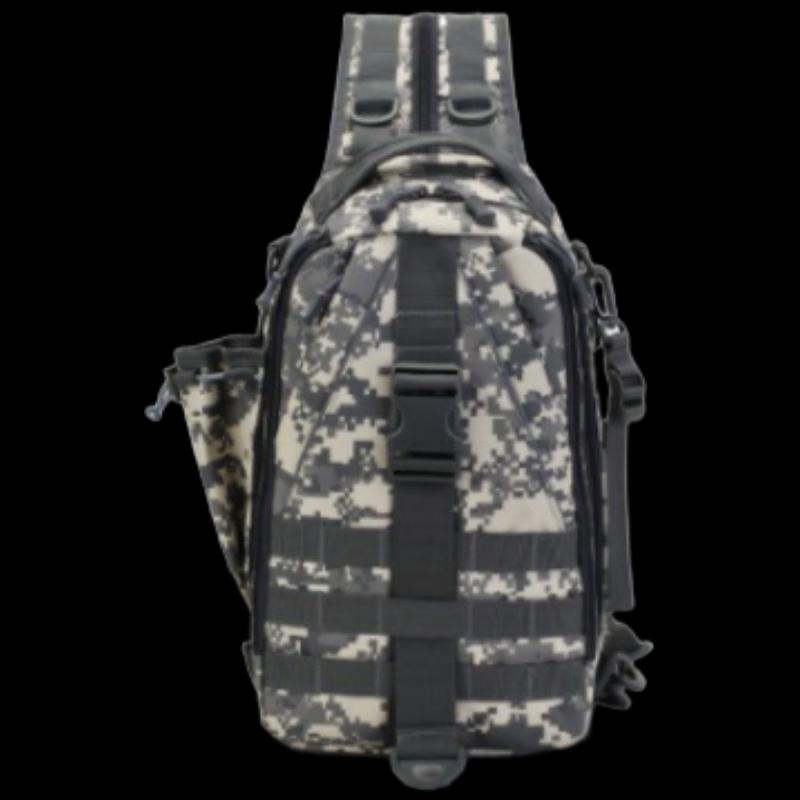 Li Shen Tactical Camouflage Dual-Shoulder Fishing Bag with Rod Holder