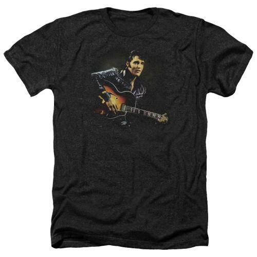 Elvis Presley 1968 Adult Heather T-Shirt Black L