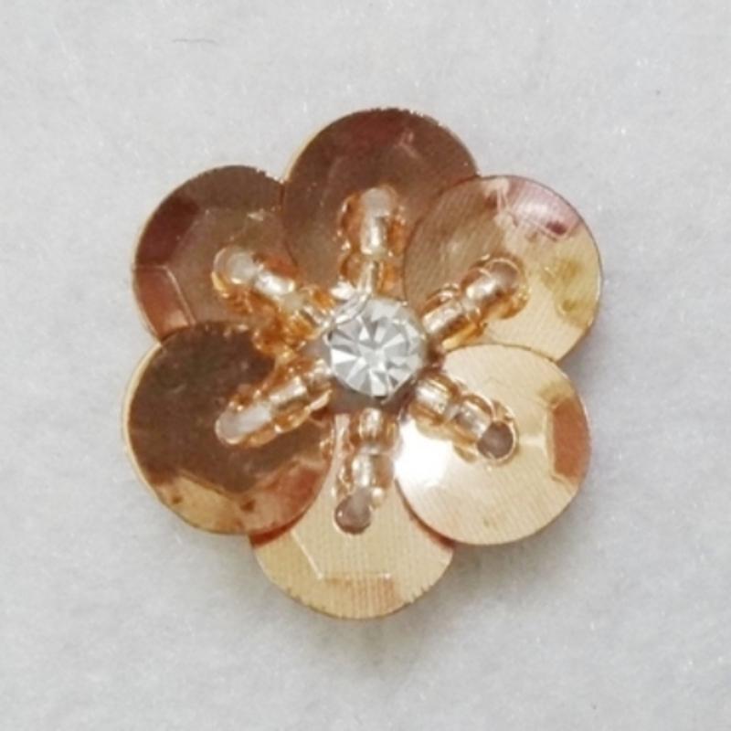 20 Pieces/lot Hand-Sewed Sequins Flower Pattern Patch DIY Clothing Shoes, Hats, Bags, Beads Sequins Applique Patch