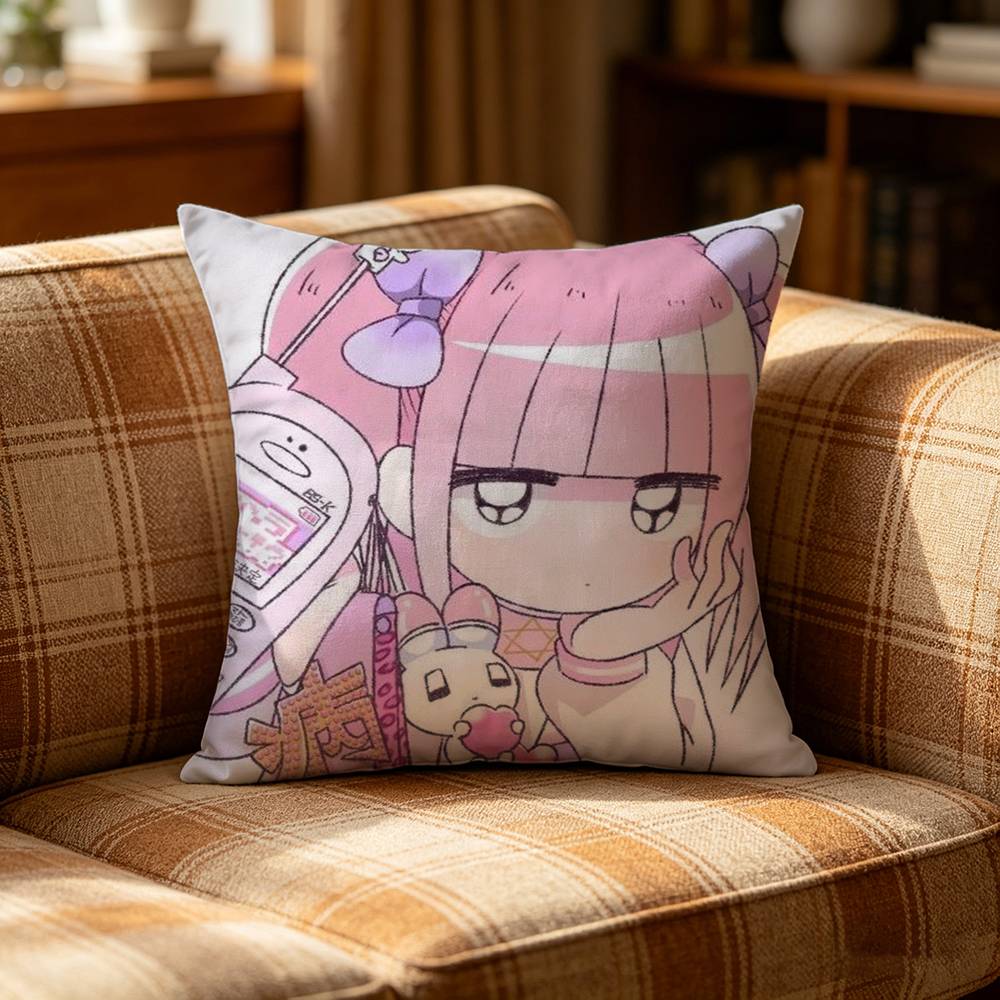 Cute MMenhera CChan Girl Pillow Case Pattern Printed Pillowcase For Living Room Sofa Cushion Cover