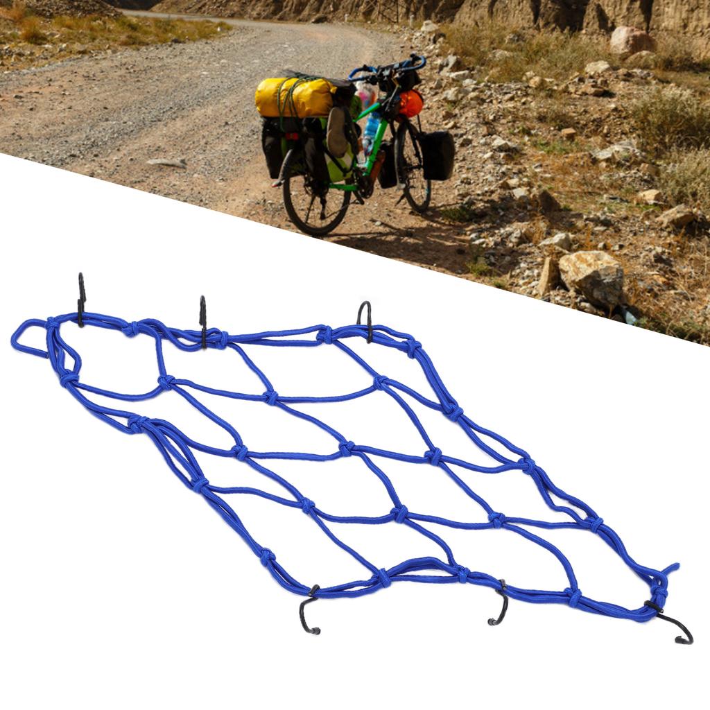 Net Nylon Elastic Luggage Net with Hooks for Road Mountain S Motorcycles Electric Vehicles