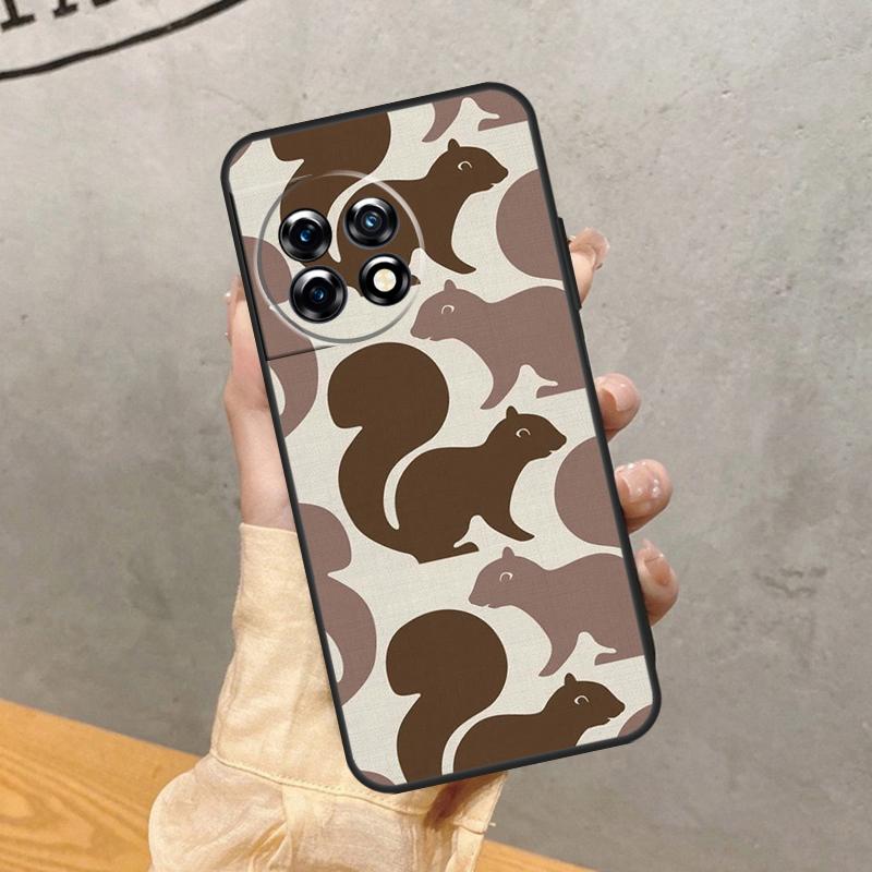 

Squirrel Pattern Case For OnePlus 15 15R 13R 13 13T 12 12R 11 10 9 Pro 10T Nord 5 CE 4 2 3 Lite N20 N30 Cover OnePlus Nord CE4Lite