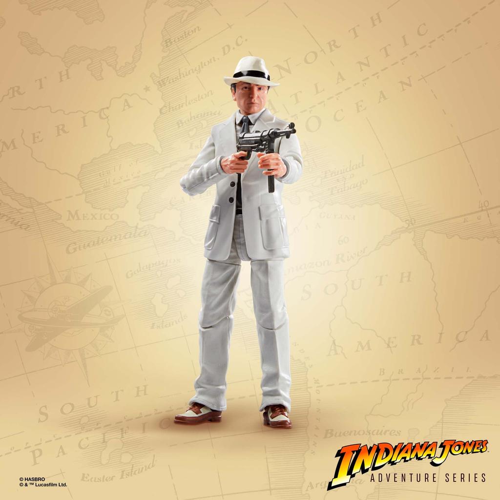 Indiana Jones Adventure Indiana Jones and the Raiders of the Lost Marcus Brody Belloc action figure set Series Ark, & René (Ark Showdown), 6-inch