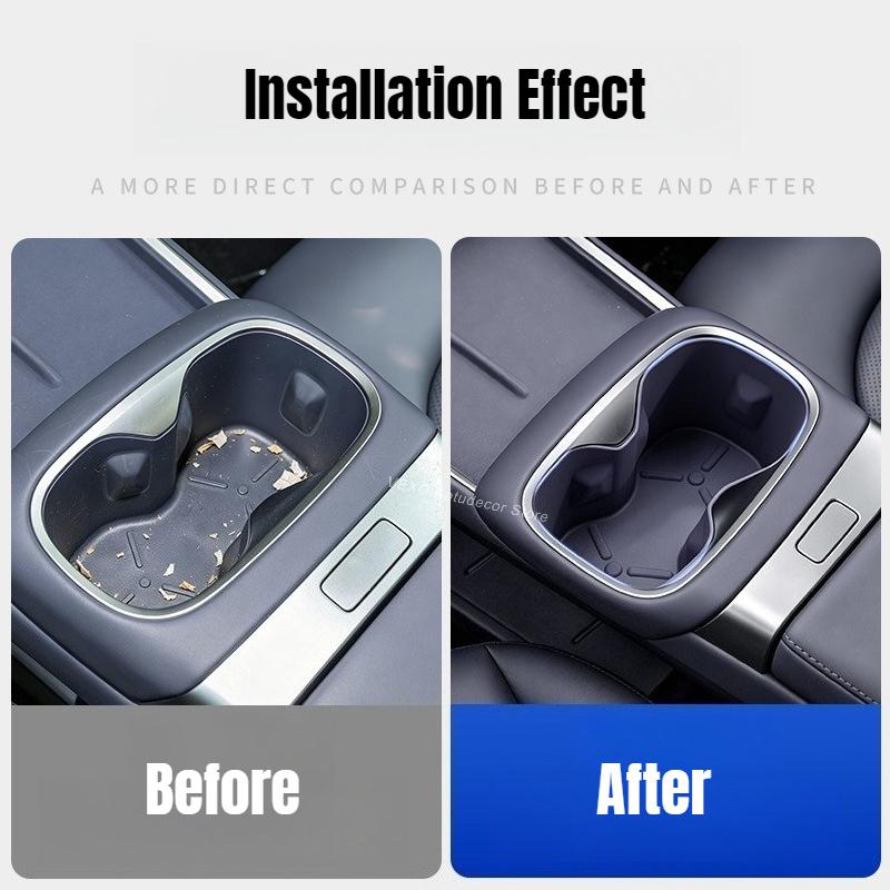 For MG MG4X 2026 Center Console Cup Holder Silicone Mat Anti-Slip Water Cup Holder Pad Interior Tidying Modification Accessories