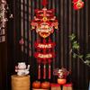 2026 Collection Chinese Hanging Ornament Red Lucky Chinese New Year Decor Tassel Pendant Fu character Door Blessing Pendant