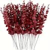38cm Artificial Eucalyptus Leaves for Flower Arrangement and Home Decoration.