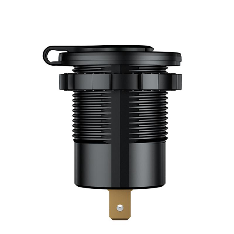 4.8A Dual USB Car Charger Socket With LED Voltmeter Display Mobile Phone Charger Adapter For Car Motorcycle Marine Boat