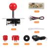Uxcell PC Joystick DIY Kit Arcade Game Joystick DIY Part Arcade Button ABS 5 Pin for PC Classic Arcade Red