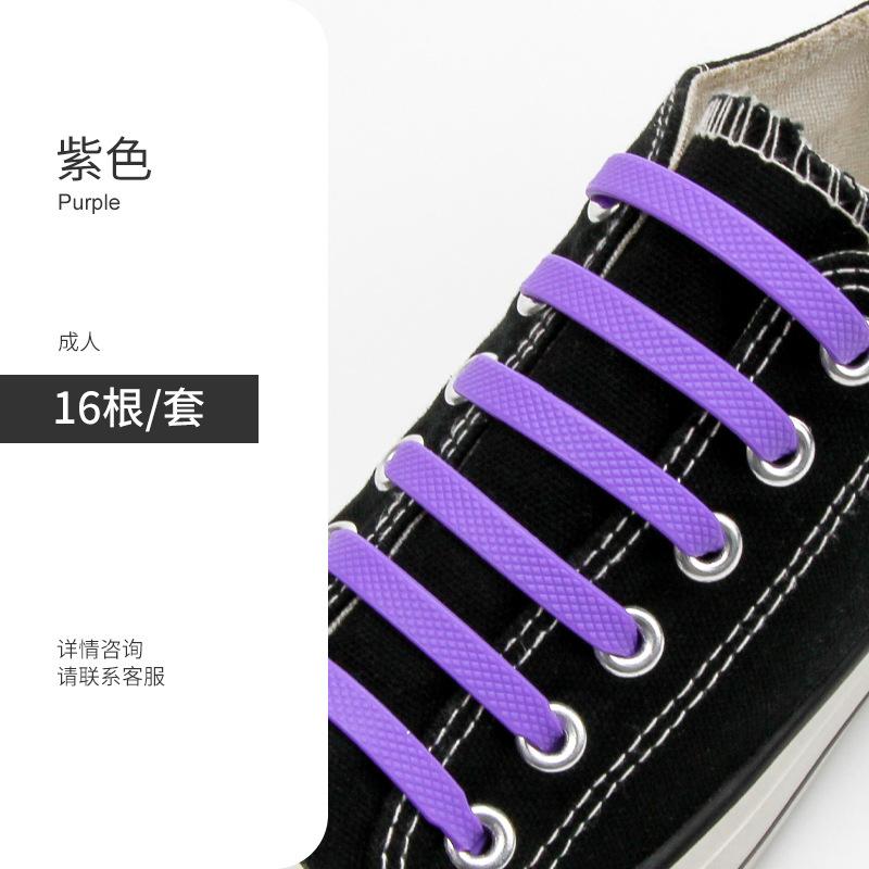 12/16pcs Silicone Semicircle Shoelaces Without Ties Elastic Laces Sneakers Men Women Colorful Casual Shoes Lace Lazy Accessories