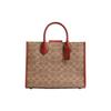 Ace 26 Classic Monogram Coated Canvas And Calfskin Tote Bag Women Tote Bag Brass Cinnamon Rust CS251-B4NQ4