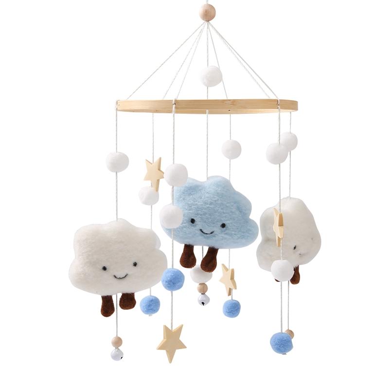 Baby Wooden Bed Bell Bracket Mobile Hanging Rattle Toys Crib Bracket Hanger Baby Crib Mobile Bed Bell Toy Holder Arm Bracket