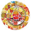 50pcs Waterproof French Fries Cartoon Stickers for Journal and Storage Box Decoration