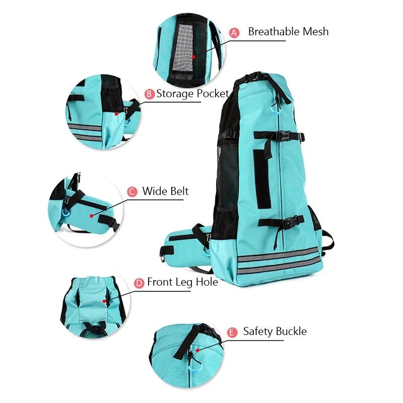 Modischer wasserdichter Hundereise-Rucksack Verdickte verbreiterte Gurte Haustier-Tragetaschen für Komfort und einfache Handhabung für mittelgroße Hunde Corgi