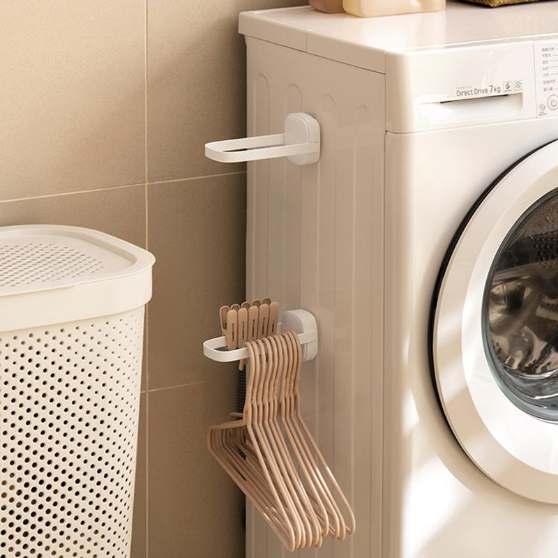 Drill Free Wall-mounted Clothes Hanger Organizer Foldable Plastic Rack