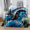 Coperta morbida in peluche Anime Avatar 70x100 cm Morbida Coperta in flanella di agnello Sherpa 3D Regalo per neonati e bambini Plaid Divano Camera da letto