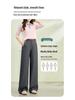2026 Spring Collection Women's High-Waisted Slim Wide-Leg Pants - Sheep Wool Lyocell Blend, Draped Design, Versatile for Commute