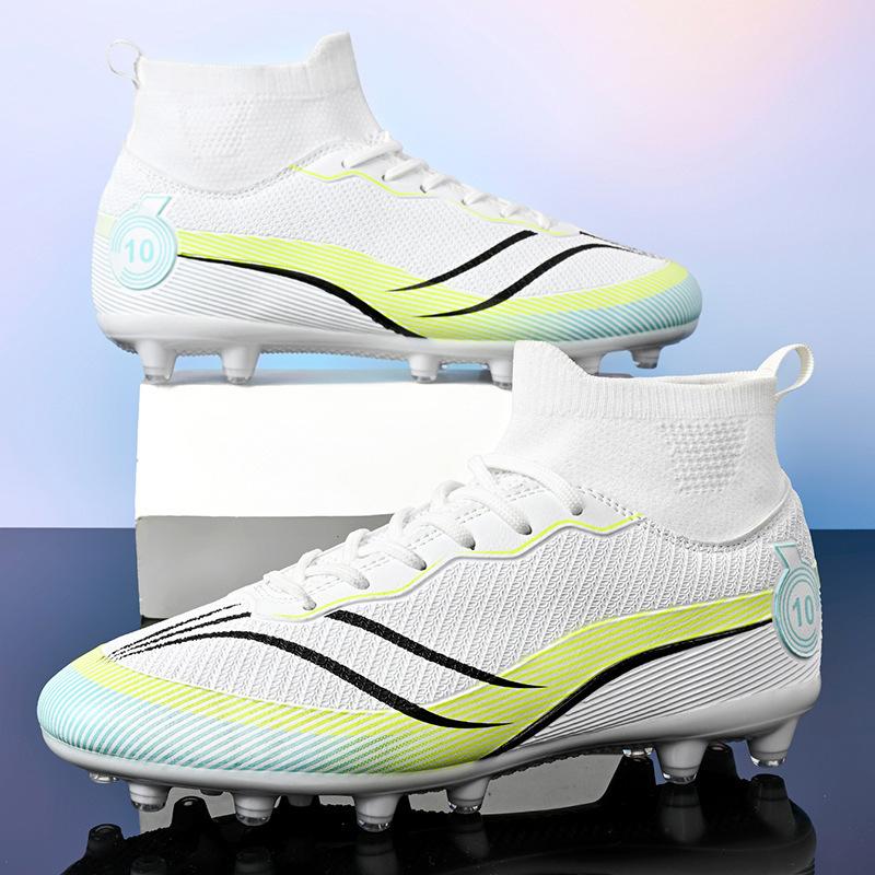 Teen Broken Training Match Broken Sneakers DingTalk High Top Soccer Shoes Male Student Female Spikes