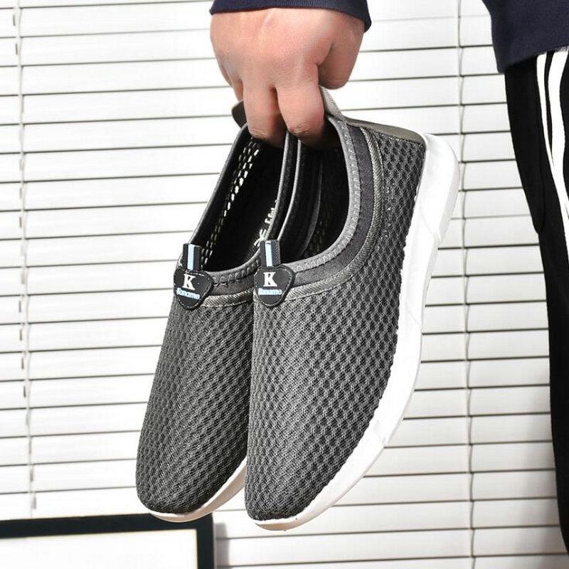 fashion breathable summer men loafers shoes flats lightweight casual Air mesh sneaker zapatillas deportivas shoes 459